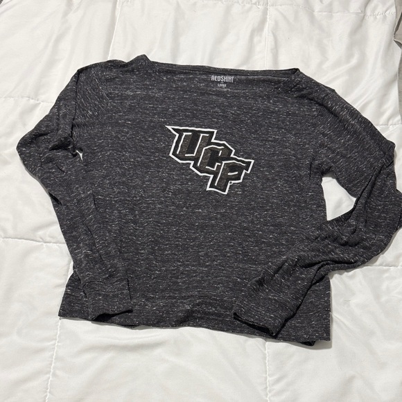 UCF Women's Long Sleeve Top in Charcoal by Redshirt - Picture 1 of 4